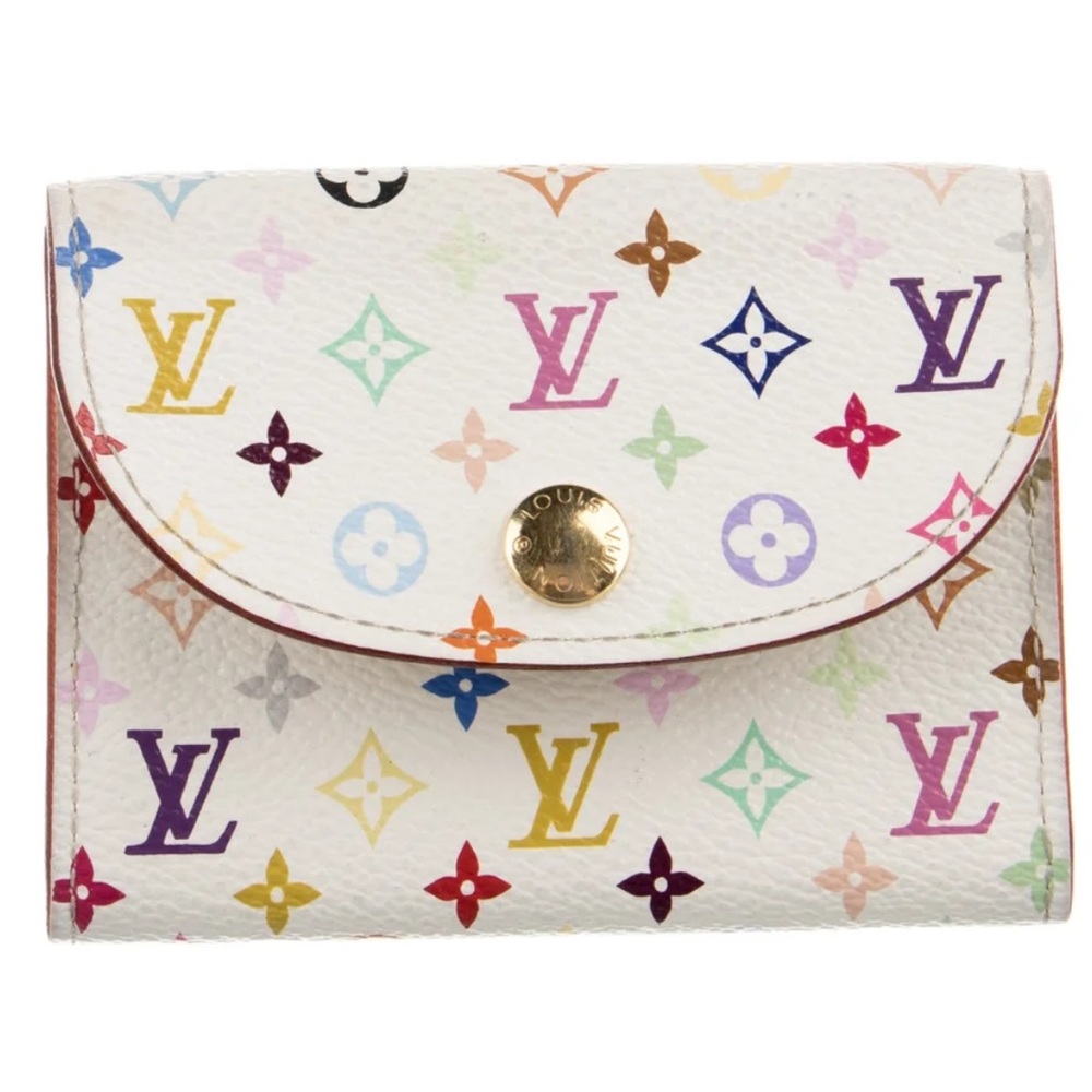 Louis Vuitton Murakami Multicolor Monogram Card Case  Wallet